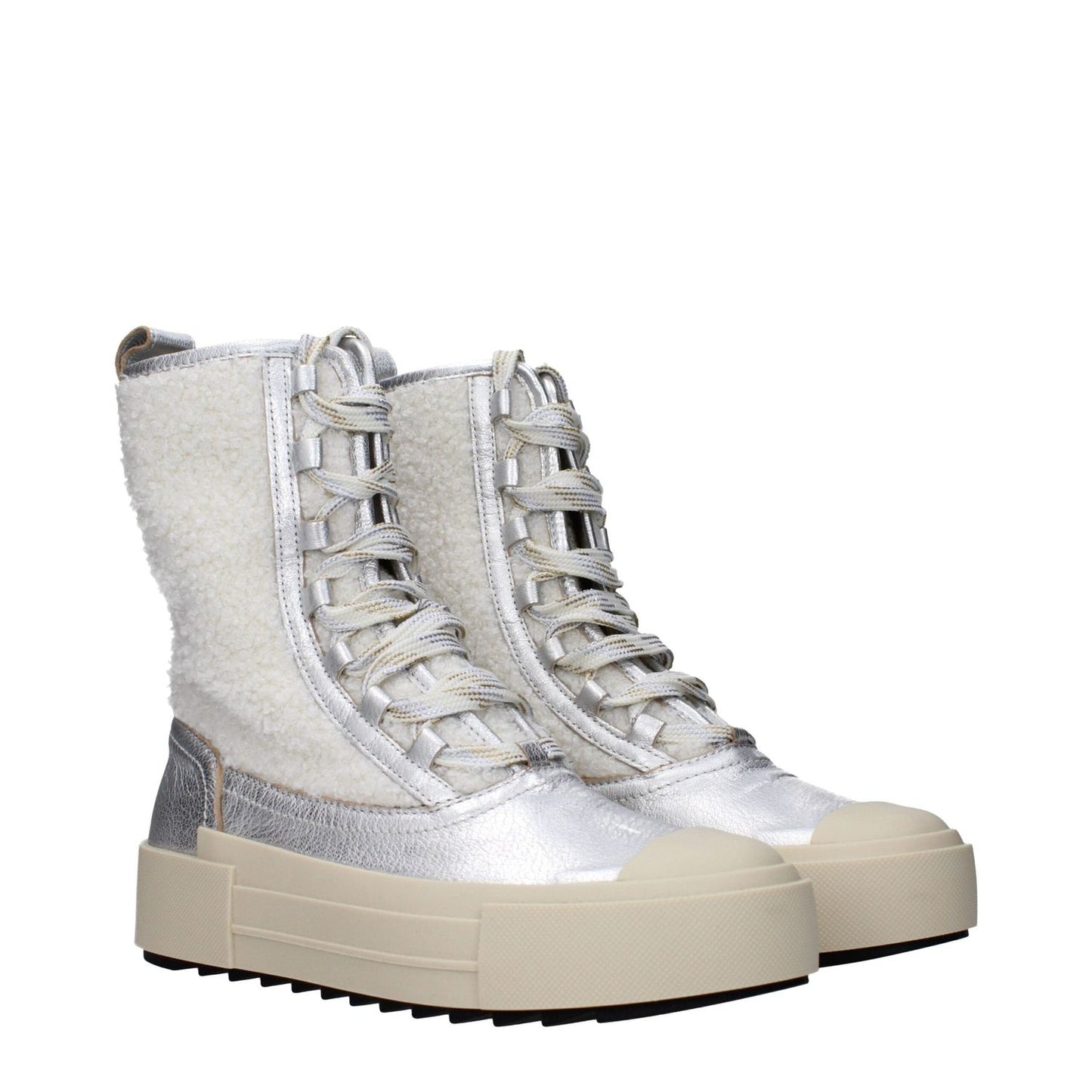 Philippe Model Gray Leather Ankle Boots PH-15068716826889-EU37/US7