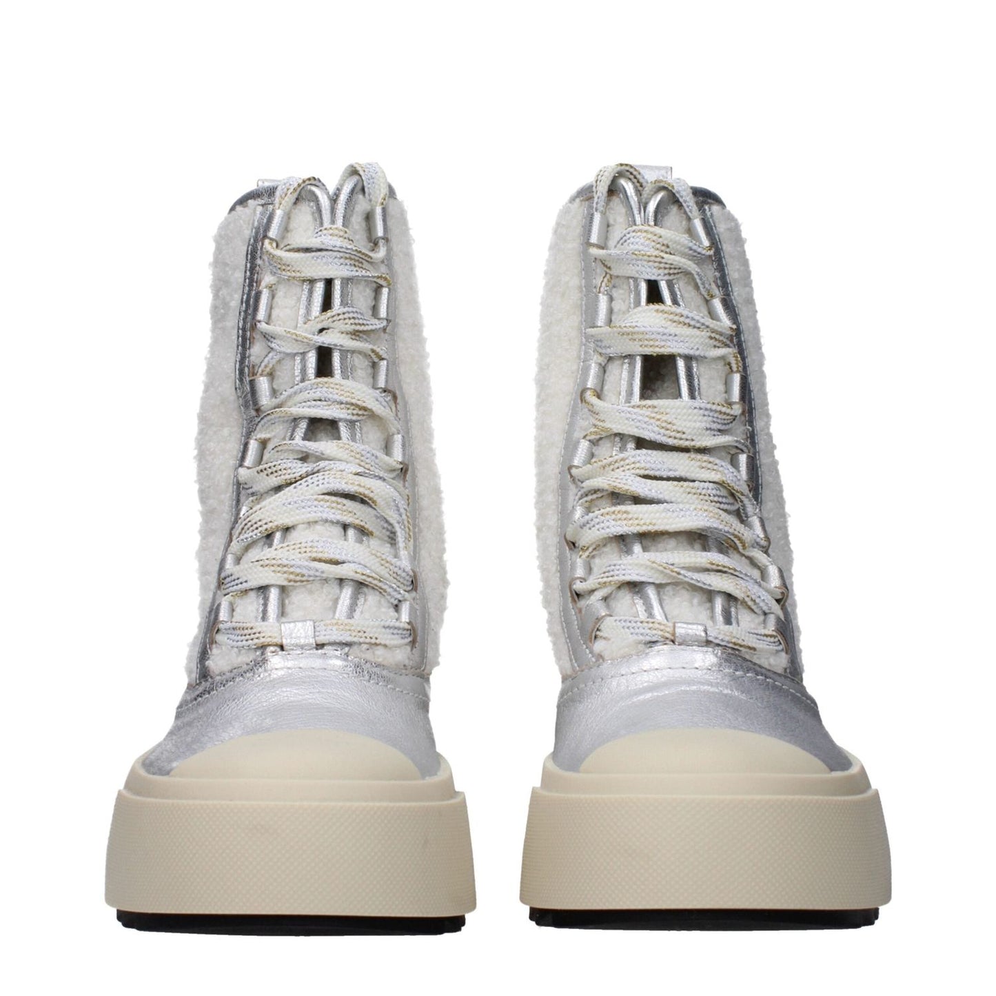 Philippe Model Gray Leather Ankle Boots PH-15068716826889-EU37/US7