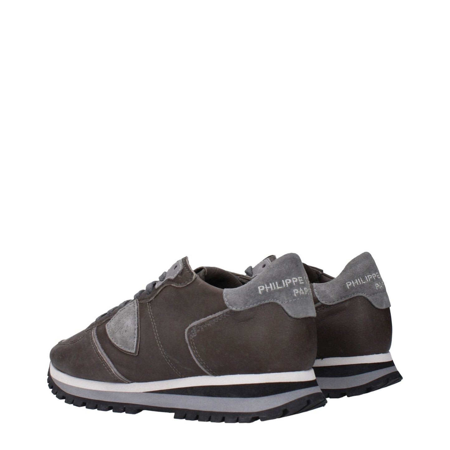 Philippe Model Gray Leather Sneakers PH-15086904836361-EU39/US6