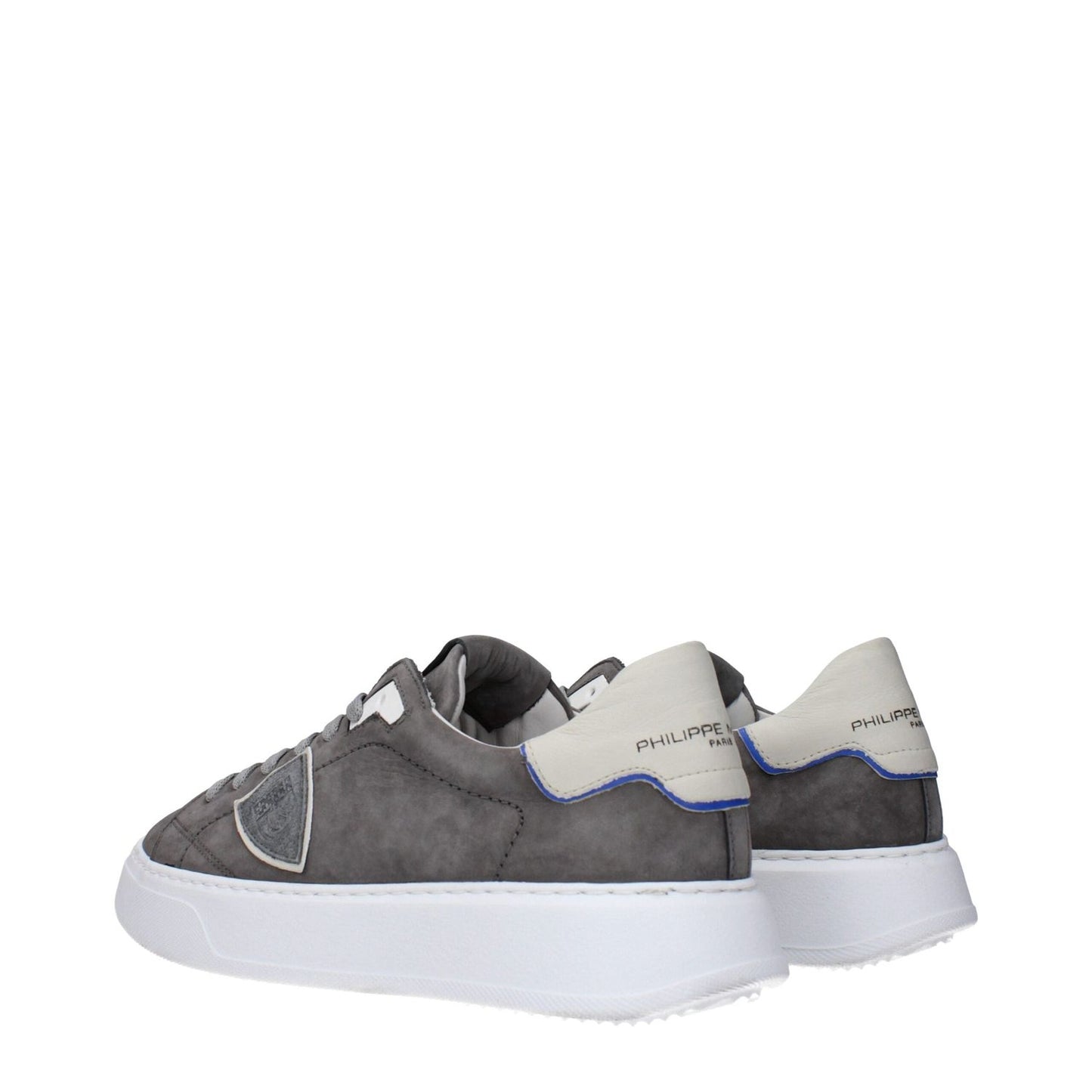 Philippe Model Gray Leather Sneakers PH-15086943273225-EU39/US6