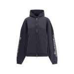 Balenciaga Blackletter script motif Hoodie BA-808227TSVW51041-XS