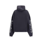 Balenciaga Blackletter script motif Hoodie BA-808227TSVW51041-XS