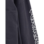 Balenciaga Blackletter script motif Hoodie BA-808227TSVW51041-XS