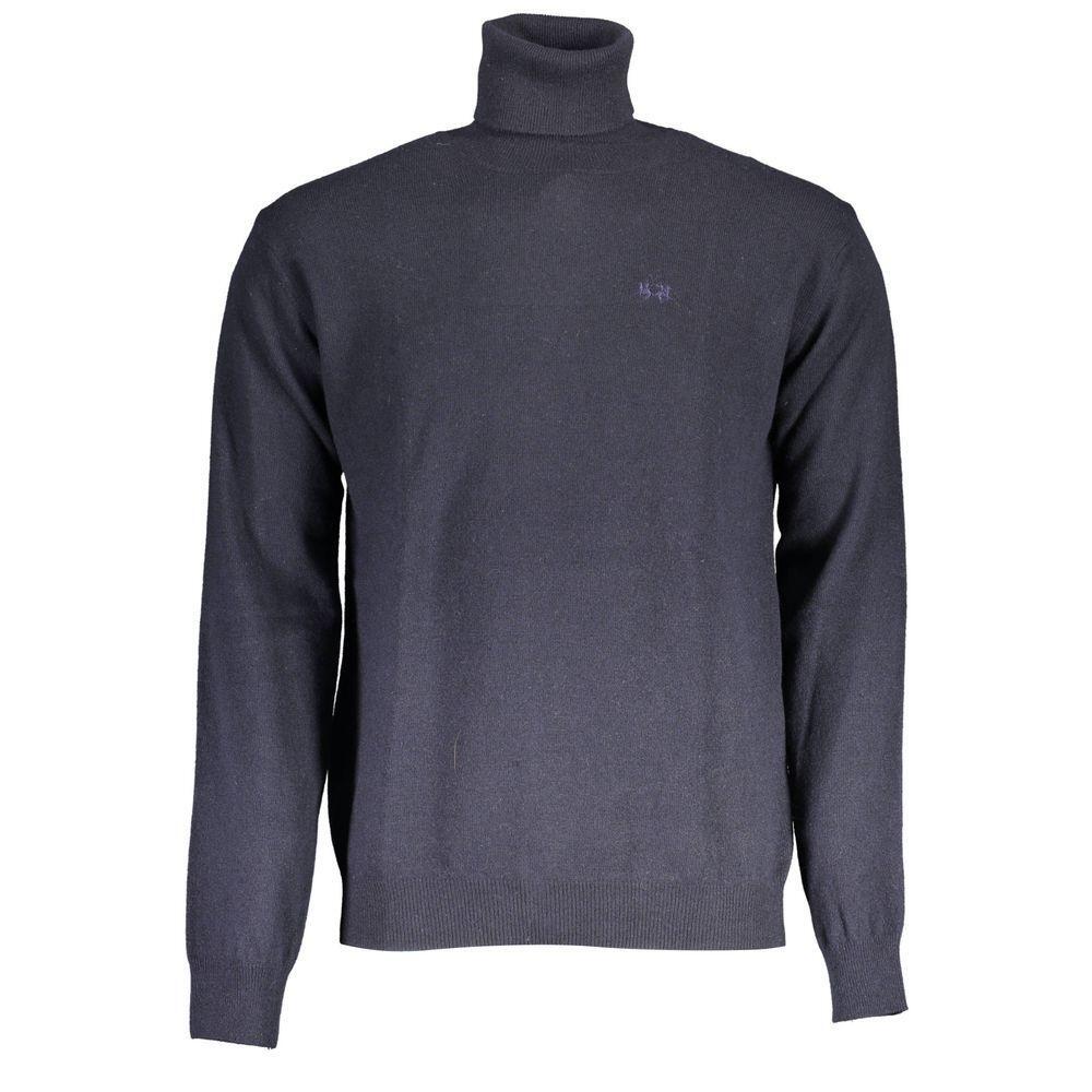 La Martina Blue Wool Sweater LA-17149-L