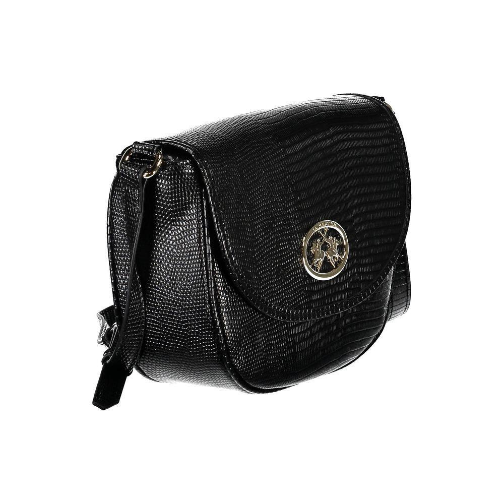 La Martina Black Polyethylene Handbag LA-20562