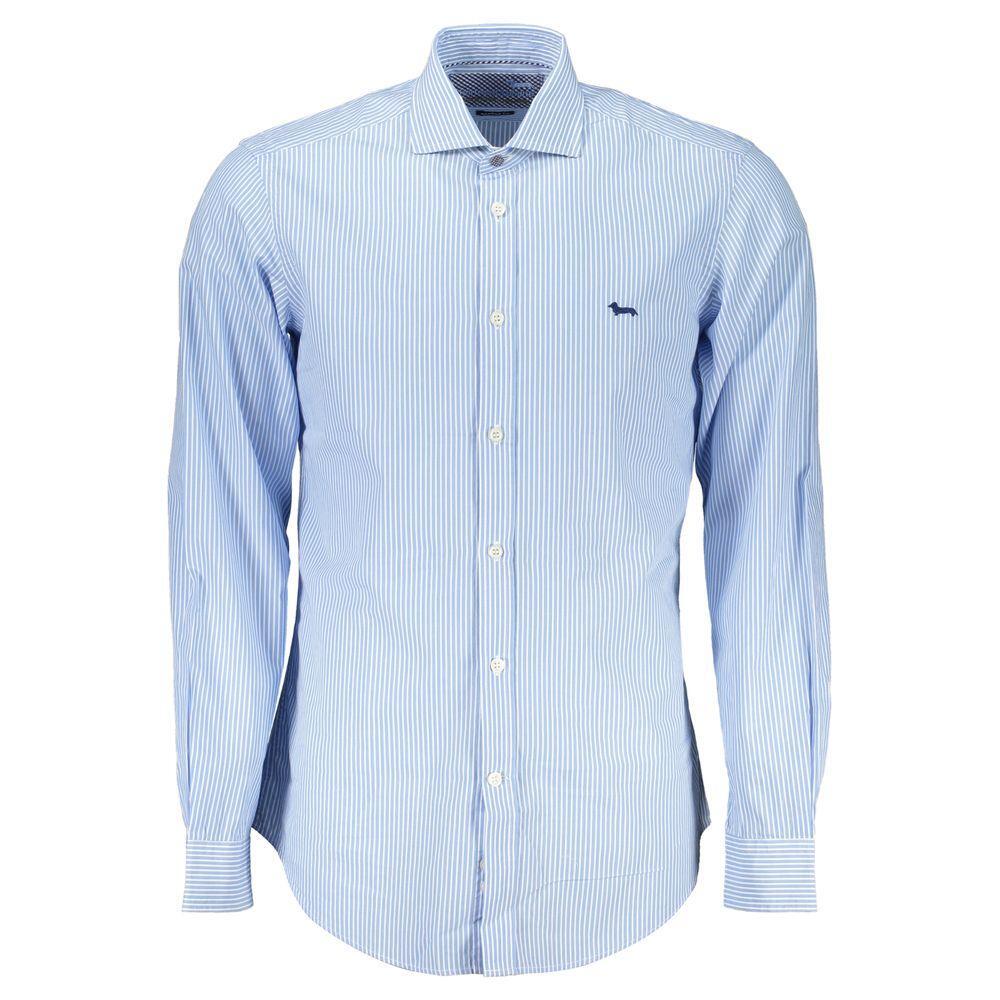 Harmont & Blaine Blue Cotton Shirt HA-23718-XXL