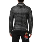 Dolce & Gabbana Gray Washed Cotton Stretch Denim Jacket JKT41542-48