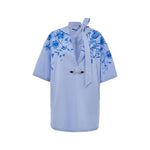 Gucci Blue Cotton Shirt GU-984220051442-IT44|L