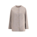 Loulou De Saison Wool short Coat LO-DUNNETAUPEMELAN-IT36 | XS