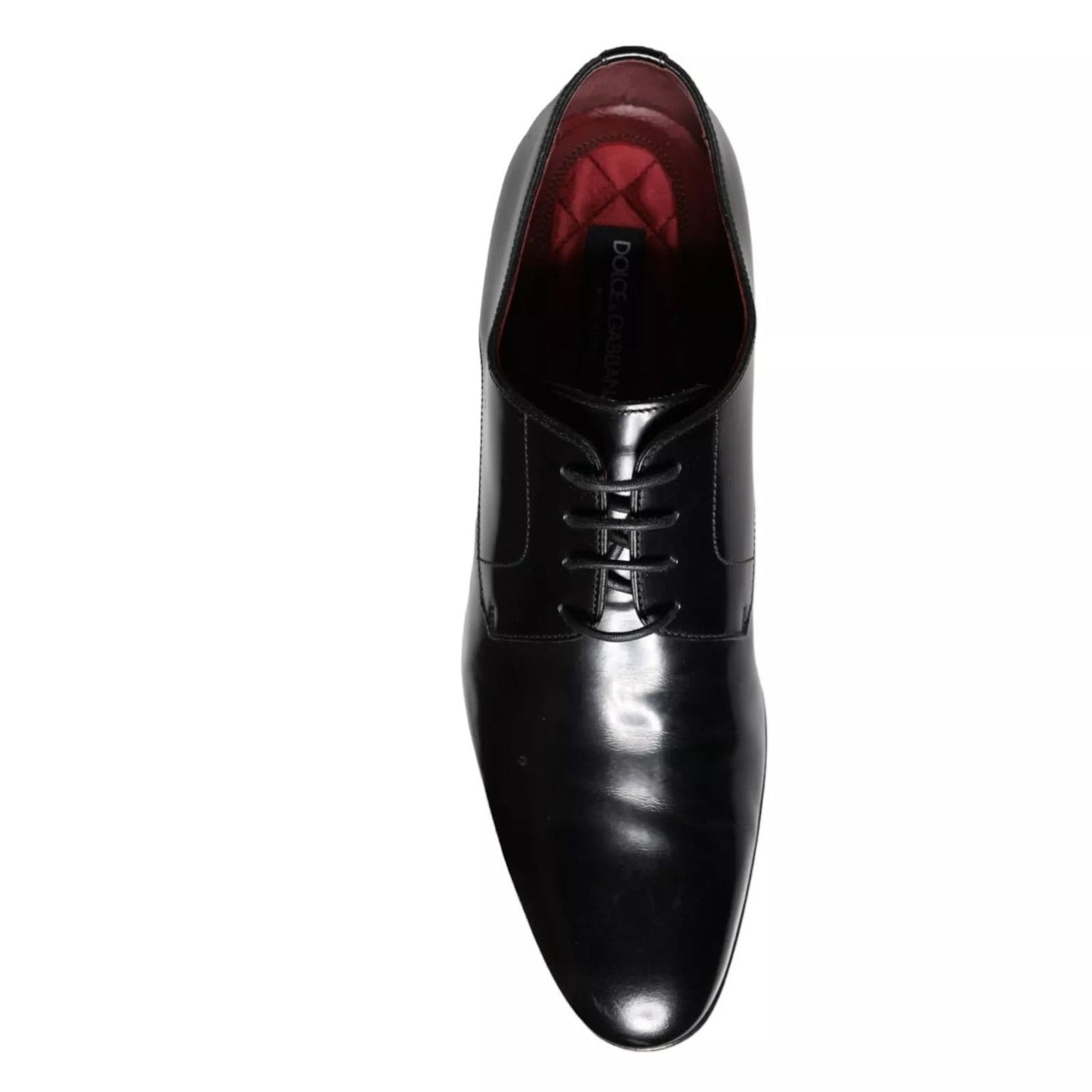 Dolce & Gabbana Black Calfskin Leather Derby Shoes MV5905-44
