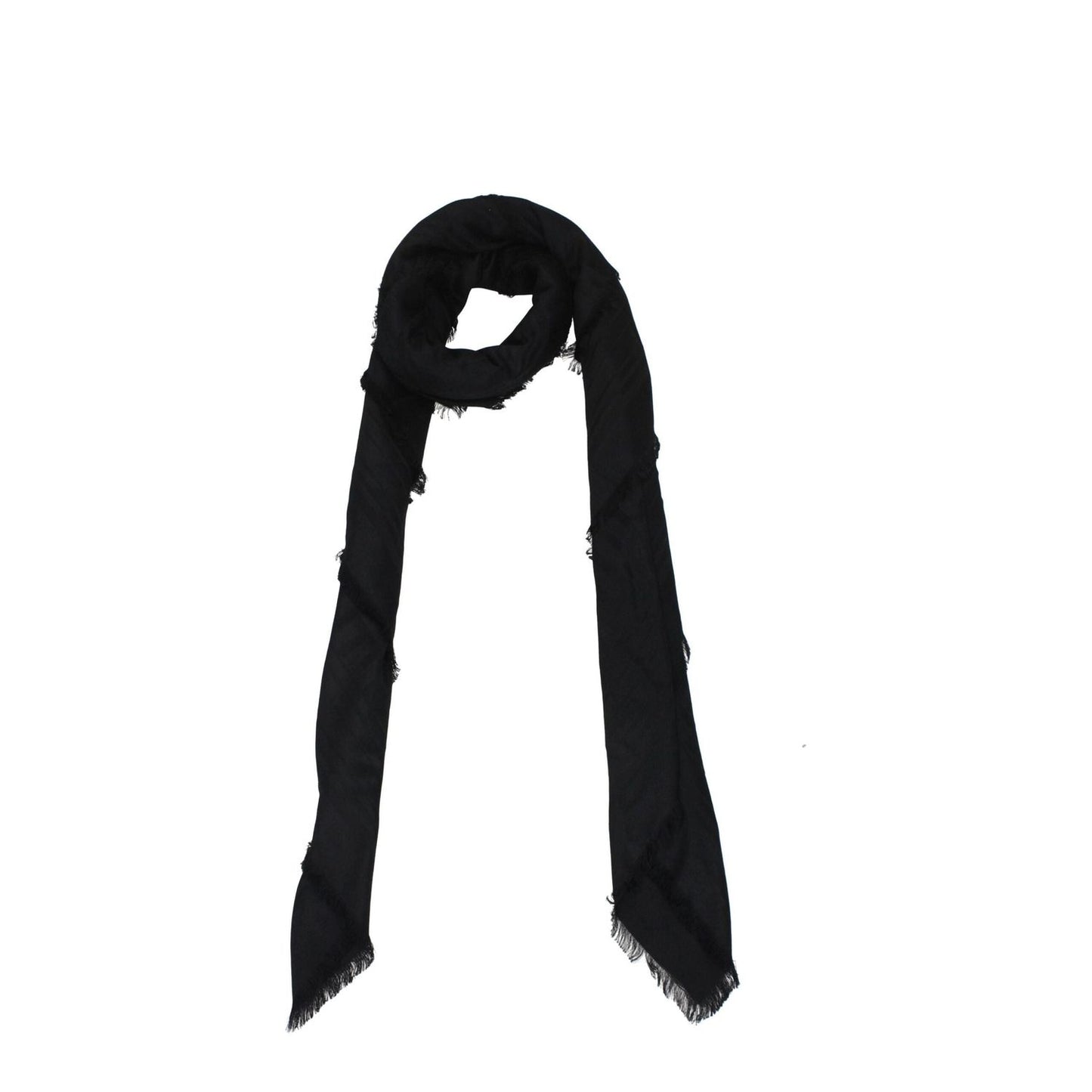 Balmain Black Viscose Foulards BA8547368599817BT