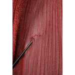 Dolce & Gabbana Burgundy Mesh Sleeveless Midi A-line Dress DR8177-40