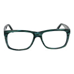Andy Wolf Green Unisex Glasses Frame in full-rim acetate with rectangle shape, sizes 55-15-145, includes branded case.