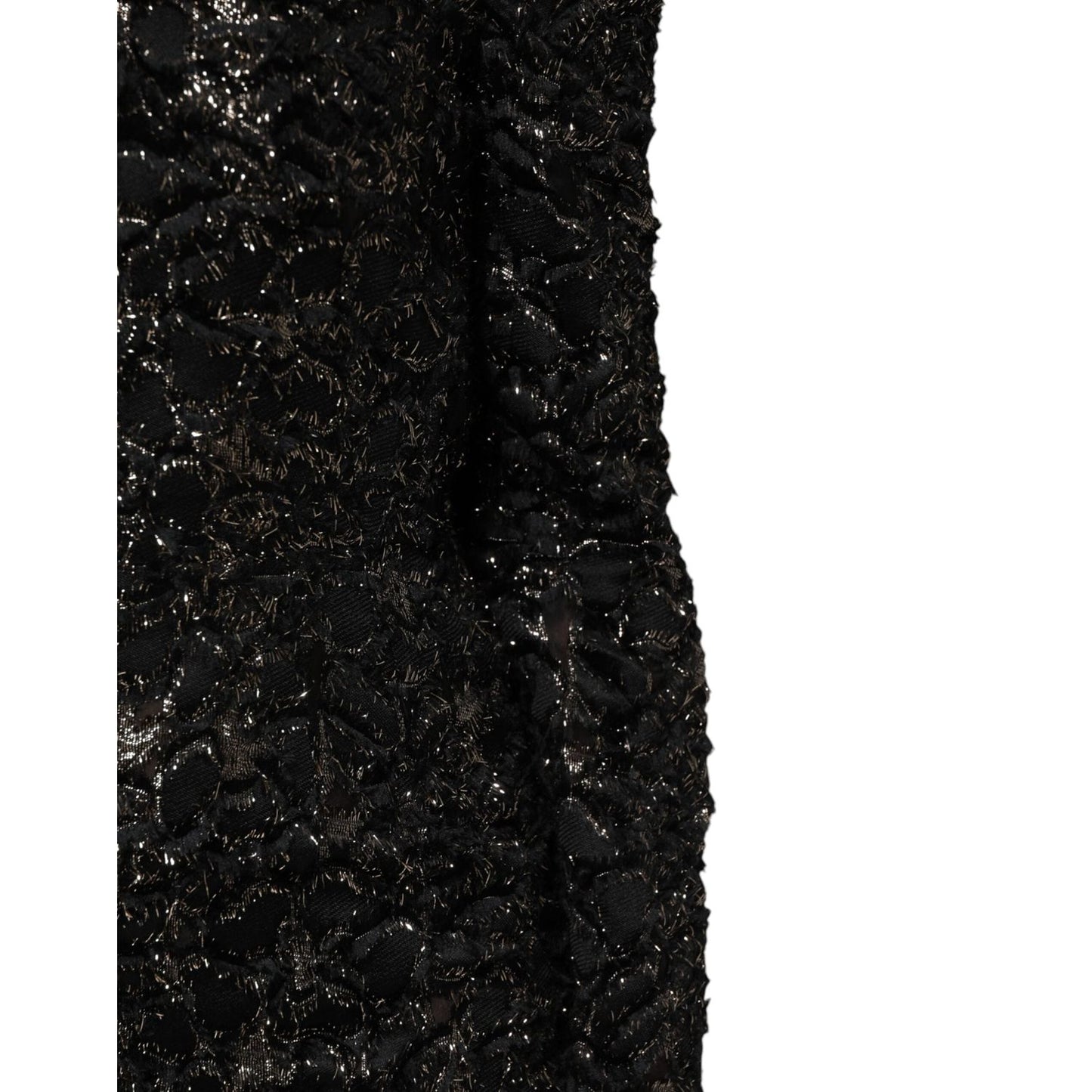Dolce & Gabbana Black Sequin Bouclé Tweed Sheath Dress DR81827-36