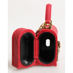 Dolce & Gabbana Red Silicone Devotion Heart Cover Bag Women Airpods Case SMY11140