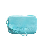 Dolce & Gabbana Light Blue Solid Logo Clutch Sunglasses Holder Pouch Bag BAG4651