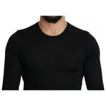 Dolce & Gabbana Black Cashmere Crewneck Pullover Sweater TSH5561-44