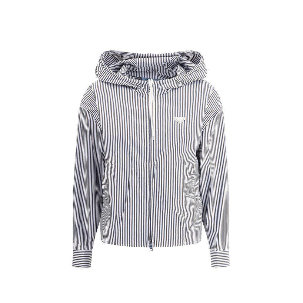 Prada Striped hooded Jacket