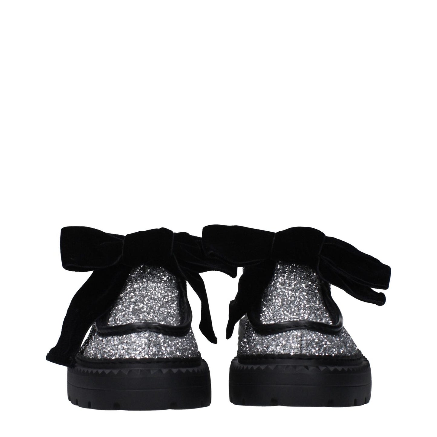 Jimmy Choo Gray Plastic Slip-On Loafers