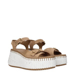 Chloé Brown Leather Platforms