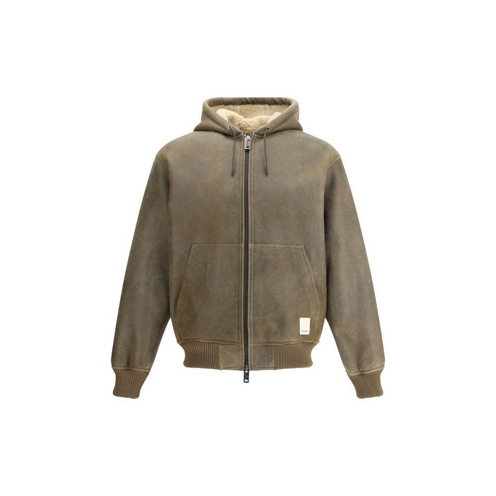 Emporio Armani Men Leather bomber Jacket