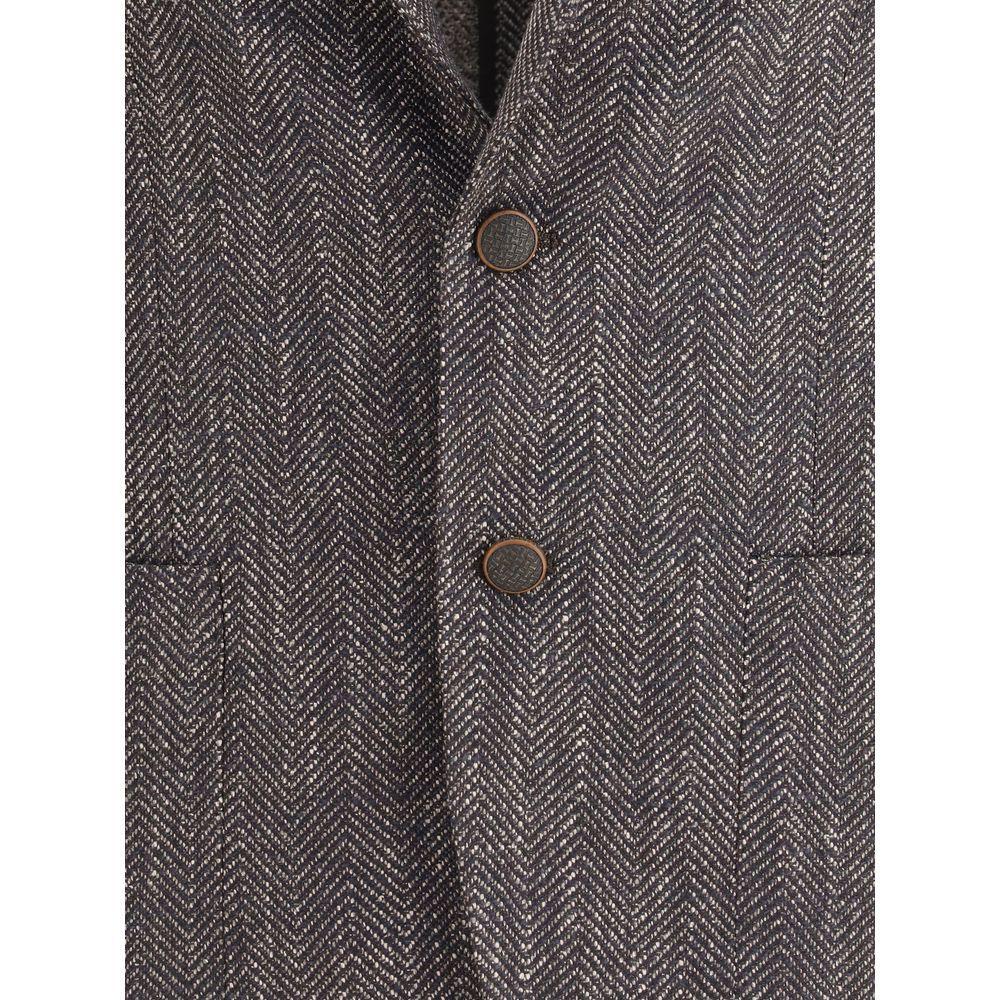 Tagliatore Herringbone patterned Blazer TA-1SMC26KAIC90019EN867-IT44 | XS