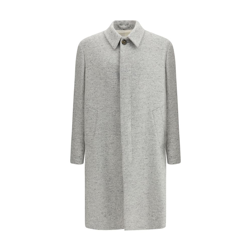 Lardini Herringbone patterned Coat LA-AA23224AAC65616160GR-IT46 | S