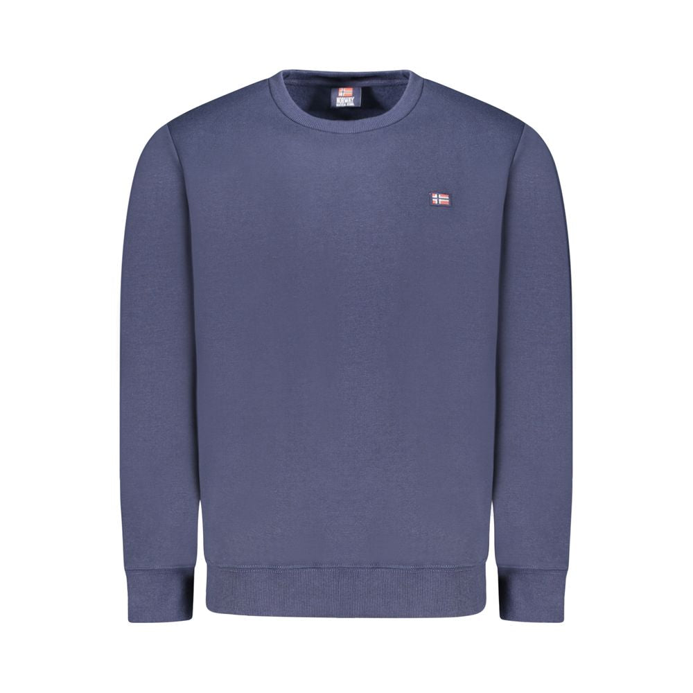 Norway 1963 Blue Cotton Men Sweater NO-39693-S