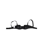Dolce & Gabbana Black Satin Underwire Bra Lingerie IT2 Underwear