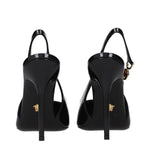 Versace Black Leather High Heel Pumps VE-15273649176841-EU36.5/US6.5