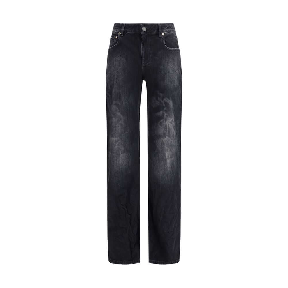 Balenciaga Wide-leg Cotton Jeans