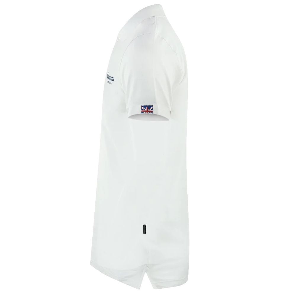 Aquascutum White Cotton Polo Shirt