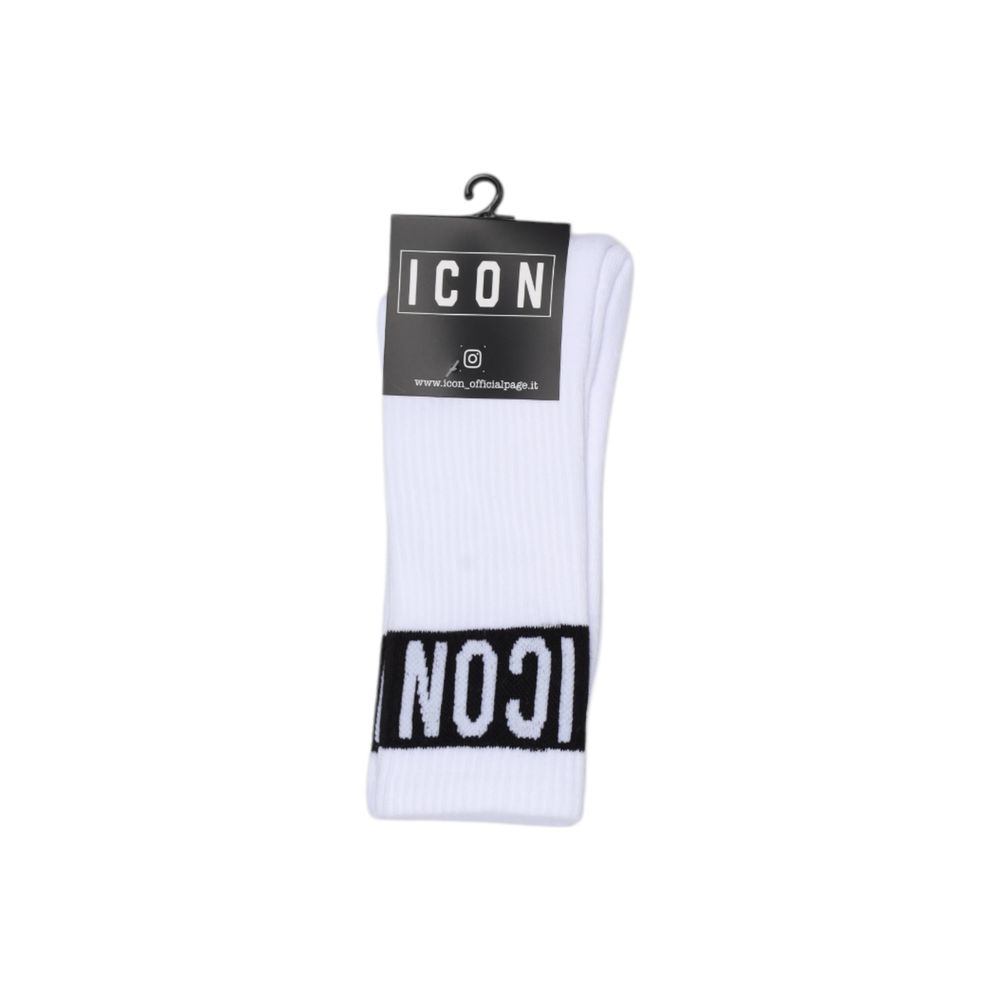 Icon White Cotton Socks for men, featuring high-quality cotton fabric, sporty design, and perfect fit for daily wear comfort.