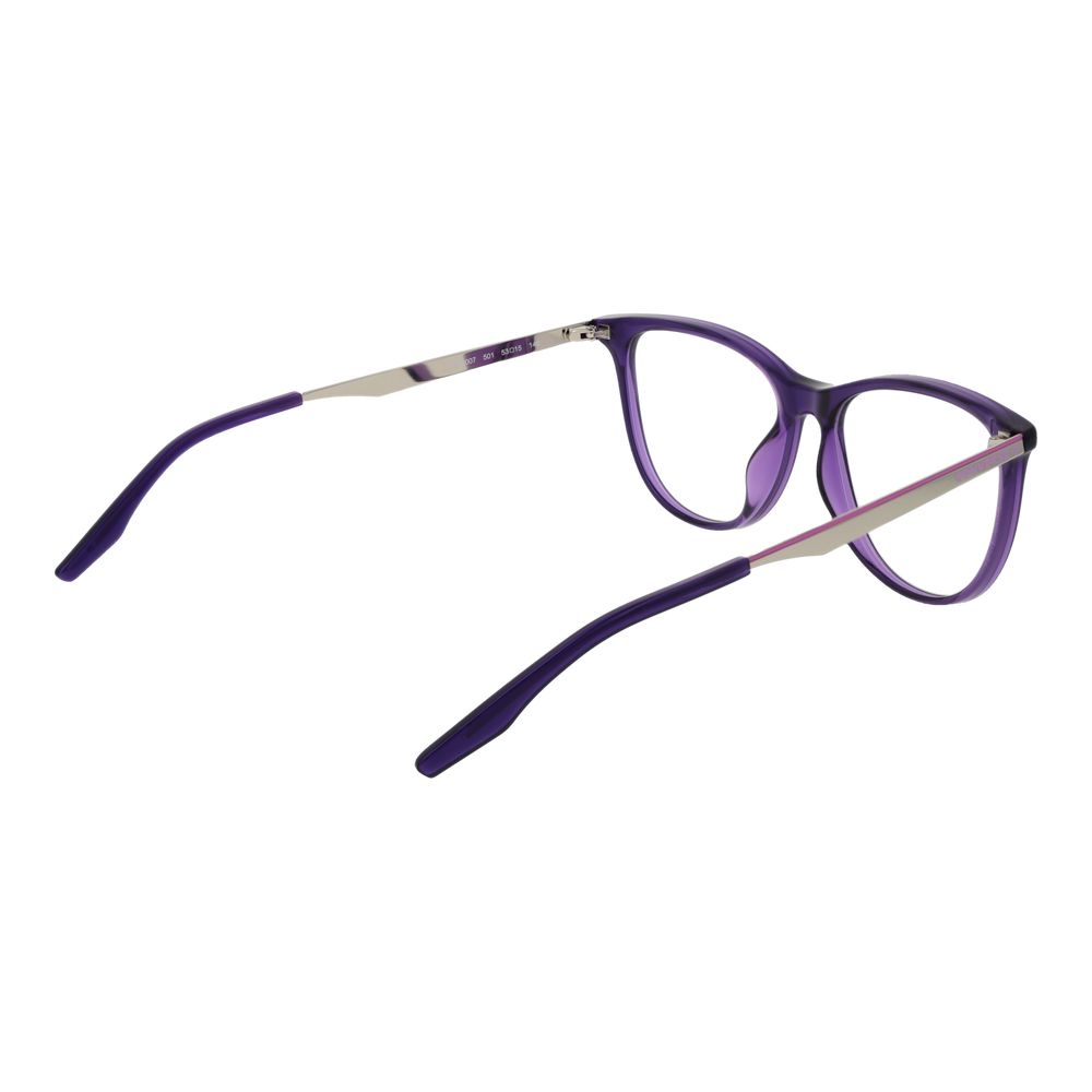 Converse Purple Metal Glasses (Frames) with full-rim design, cat eye style, and purple metal frame for women.