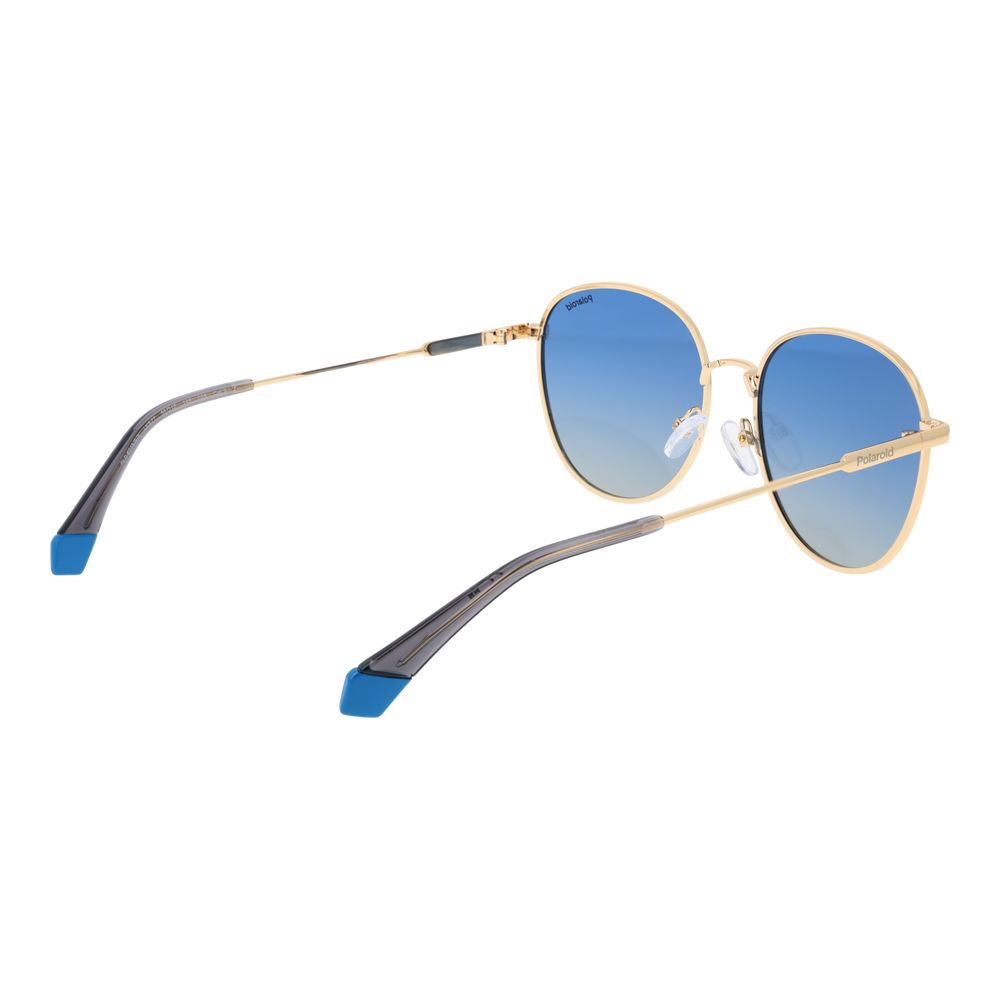 Polaroid Gold Metal Sunglasses
