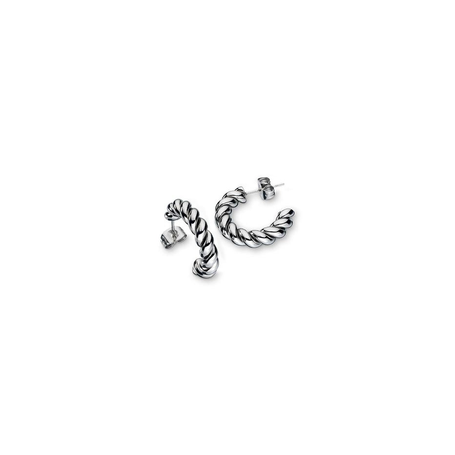 AN JEWELS JEWELRY Mod. AAC.E05S silver twisted earrings