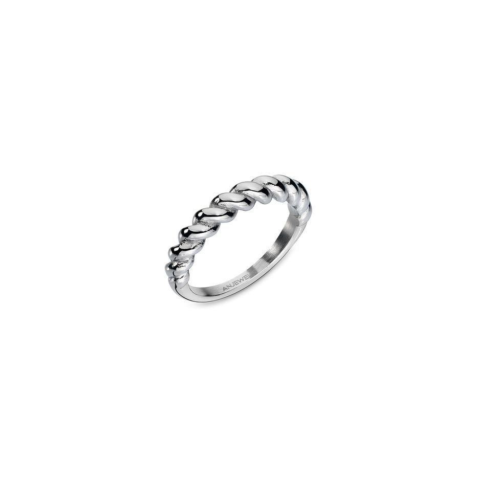 AN JEWELS JEWELRY Mod. AAC.R05S-9 elegant silver twisted band ring