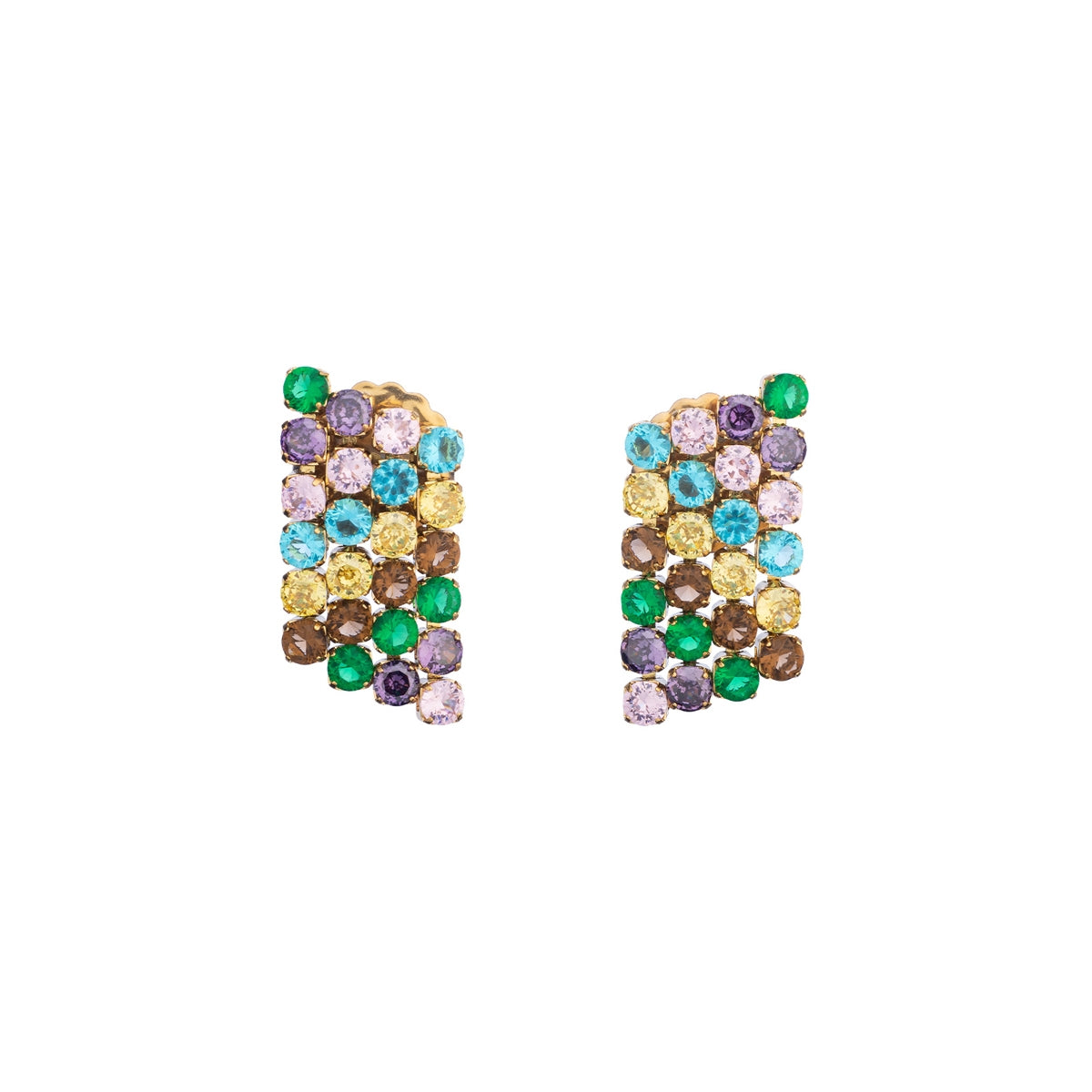 AN JEWELS JEWELRY Mod. AB.EP033 multicolored gemstone earrings