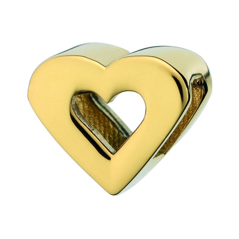AN JEWELS JEWELRY Mod. AL.DLI02YG gold heart-shaped pendant
