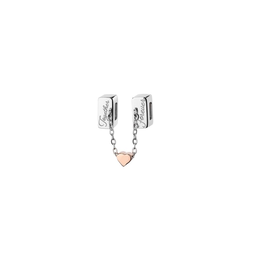 AN JEWELS JEWELRY Mod. AL.DLITF01 silver earrings with heart detail