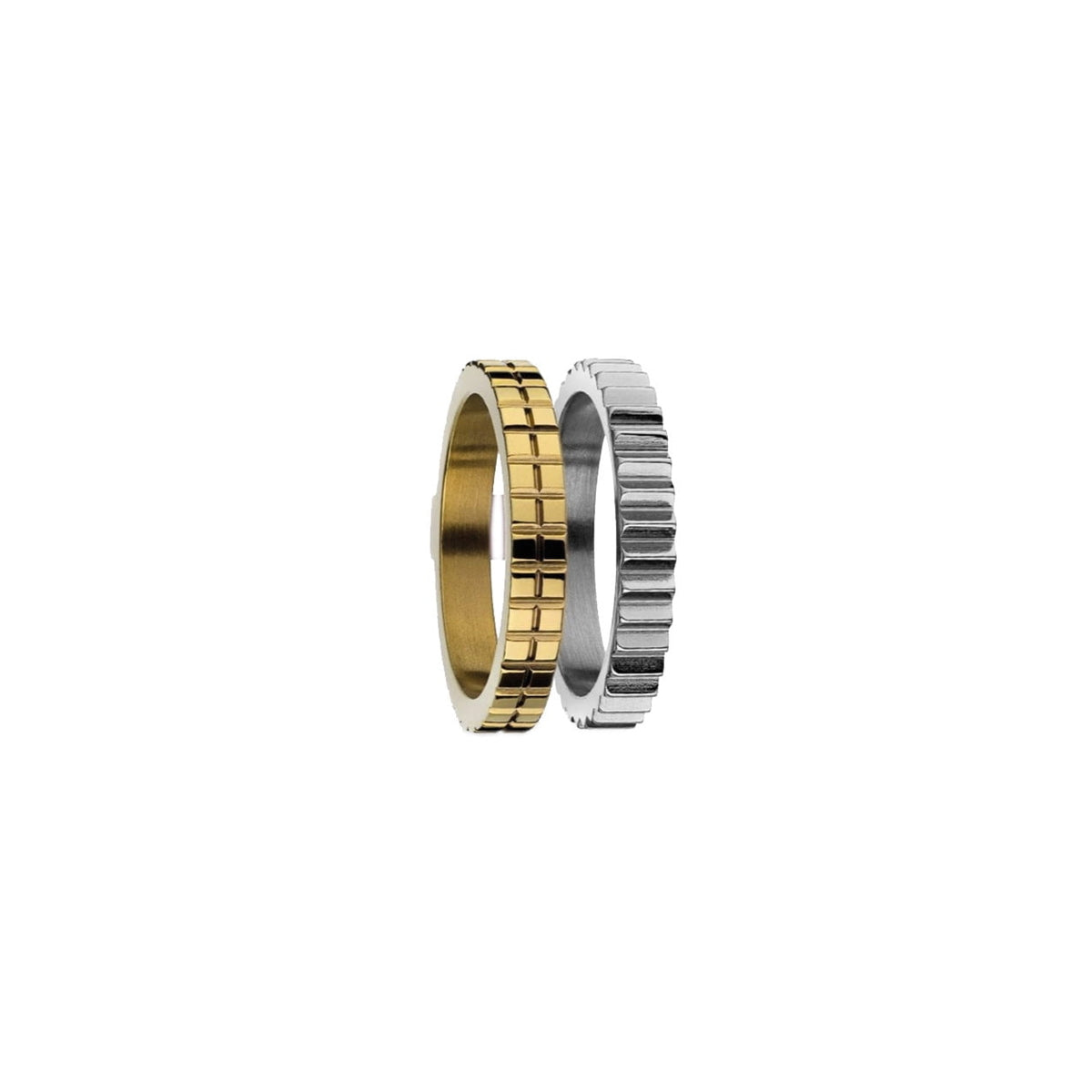 AN JEWELS JEWELRY Mod. AR.R2NS03SY-8 stylish gold and silver rings