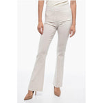 Avenue Montaigne Avenue Montaigne Slim Striped Pants with Flared Hem AV-P592704-W38 1728,74866327712,Avenue Montaigne,Beige,Clothing,Jeans & Pants - Women - Clothing,New with tags,W38,Women,Women - Clothing