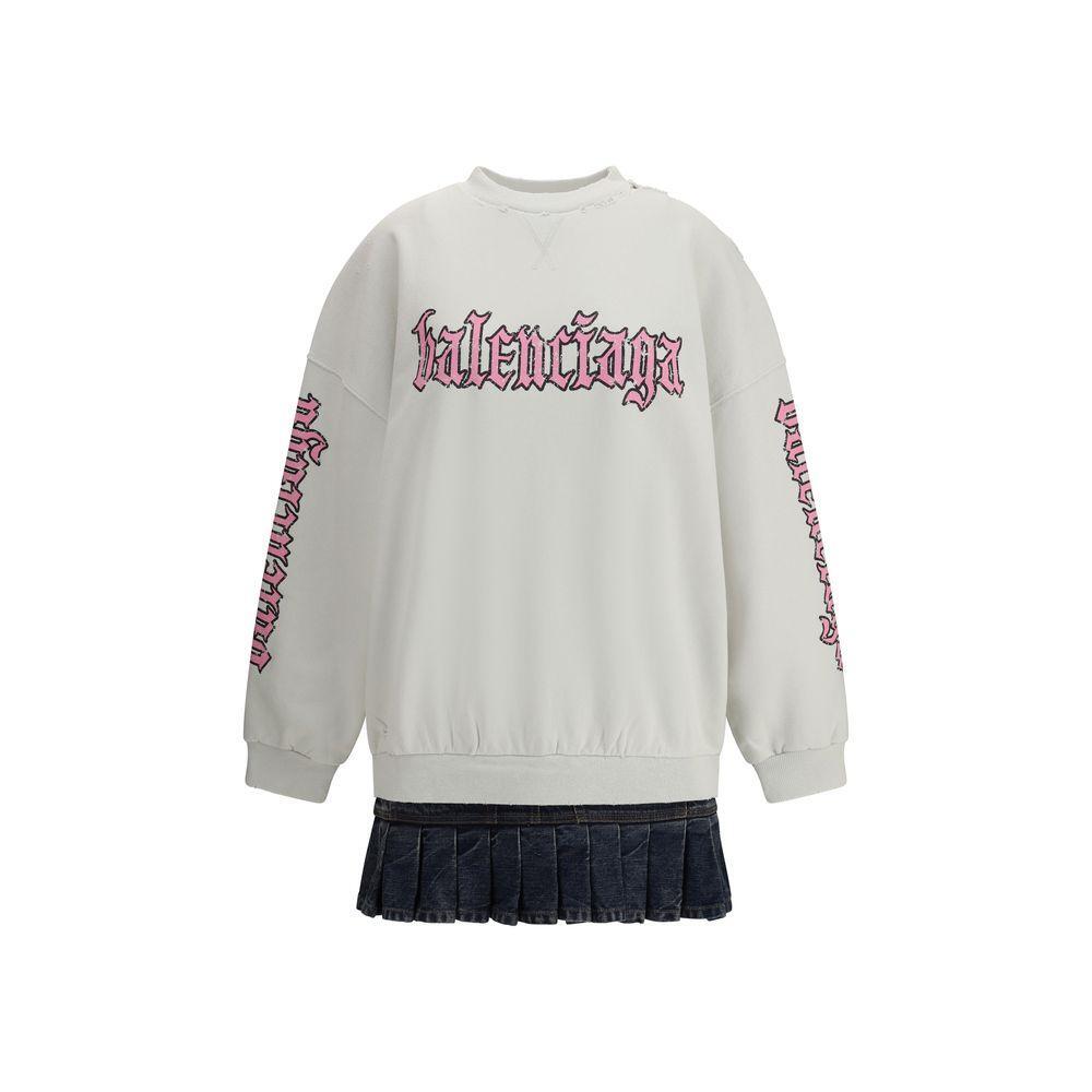 Balenciaga Sweatshirt Dress with logo BA-838718TSVW59012-4