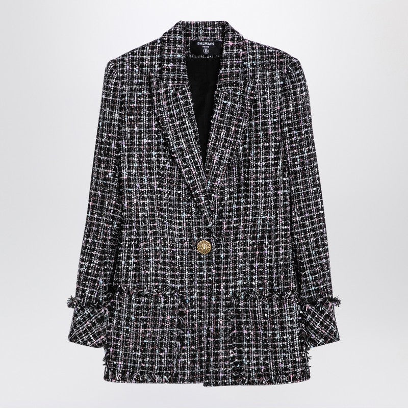 Balmain Balmain Single-breasted tweed blazer dress Fall - Winter 2024,LDin,Women,Women > Clothing,Women > Clothing > Jackets,Yes Eu DF1SE096XJ24/P_BALMA-EAH_108