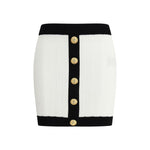 Balmain Knit mini Skirt BA-FF1LB039KI64GAB-IT40 | M