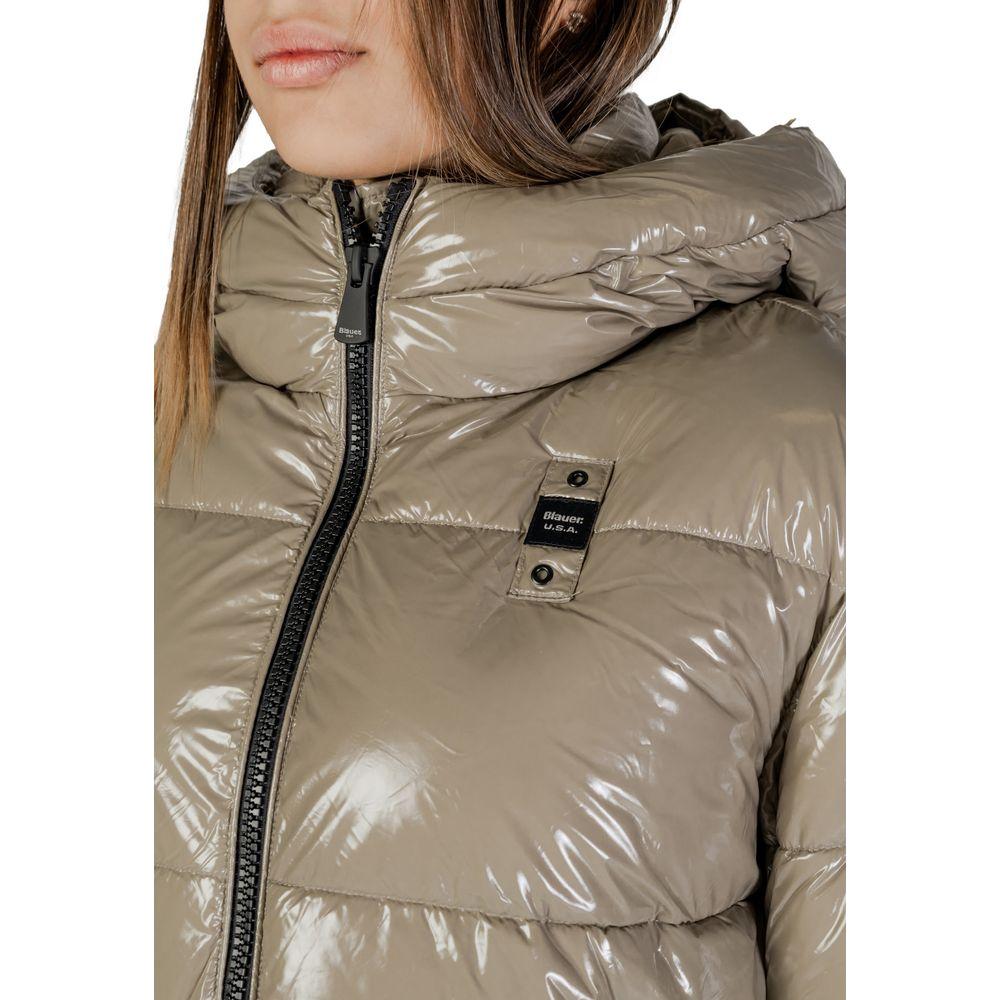 Blauer Blauer Beige Polyamide Jackets & Coat BL-15979300127-IT44|L 1728,71956299936,Beige,Blauer,Clothing,IT44|L,Jackets & Coats - Women - Clothing,New with tags,Women,Women - Clothing
