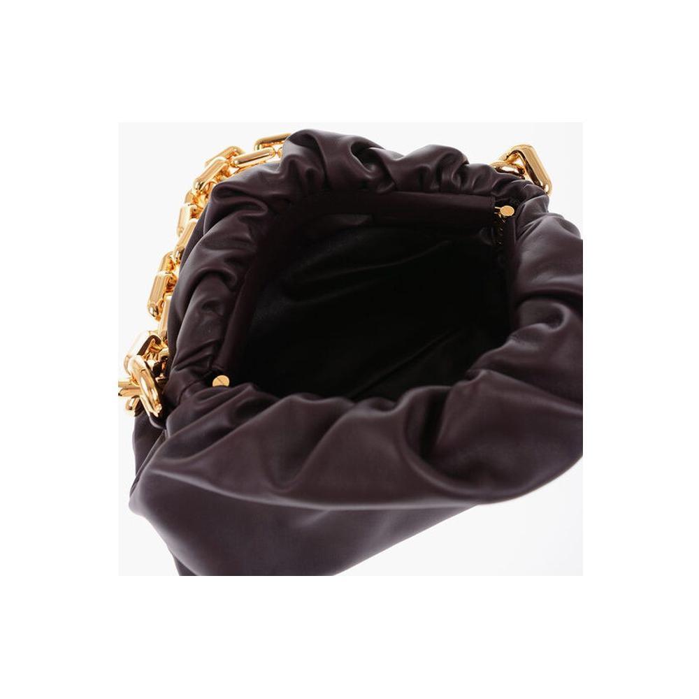 Bottega Veneta Leather THE CHAIN POUCH Bag with Magnetic Closure
