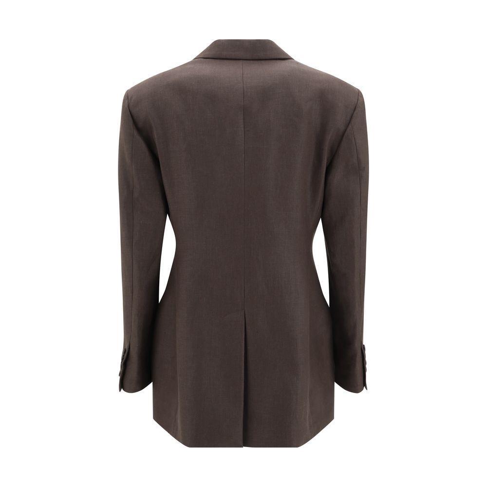 Brunello Cucinelli Linen Blazer Jacket 1728,72470364320,Brown,Brunello Cucinelli,Clothing,IT42 | L,IT46|XL,New with tags,Suits & Blazers - Women - Clothing,Women,Women - Clothing Brunello Cucinelli BR-ML1427261C273-IT42 | L