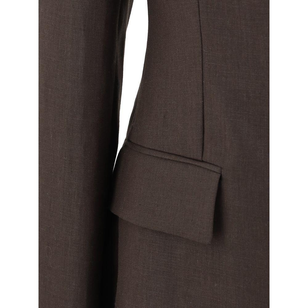 Brunello Cucinelli Linen Blazer Jacket 1728,72470364320,Brown,Brunello Cucinelli,Clothing,IT42 | L,IT46|XL,New with tags,Suits & Blazers - Women - Clothing,Women,Women - Clothing Brunello Cucinelli BR-ML1427261C273-IT42 | L
