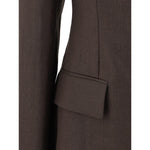 Brunello Cucinelli Linen Blazer Jacket 1728,72470364320,Brown,Brunello Cucinelli,Clothing,IT42 | L,IT46|XL,New with tags,Suits & Blazers - Women - Clothing,Women,Women - Clothing Brunello Cucinelli BR-ML1427261C273-IT42 | L
